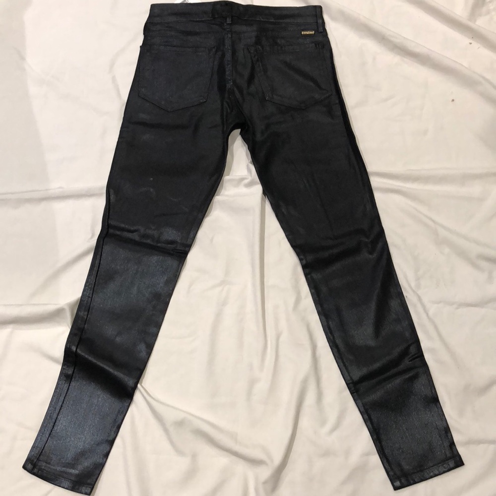 New Womens Guess Marciano 64 coated Black Jeans 27 - Picture 4 of 7